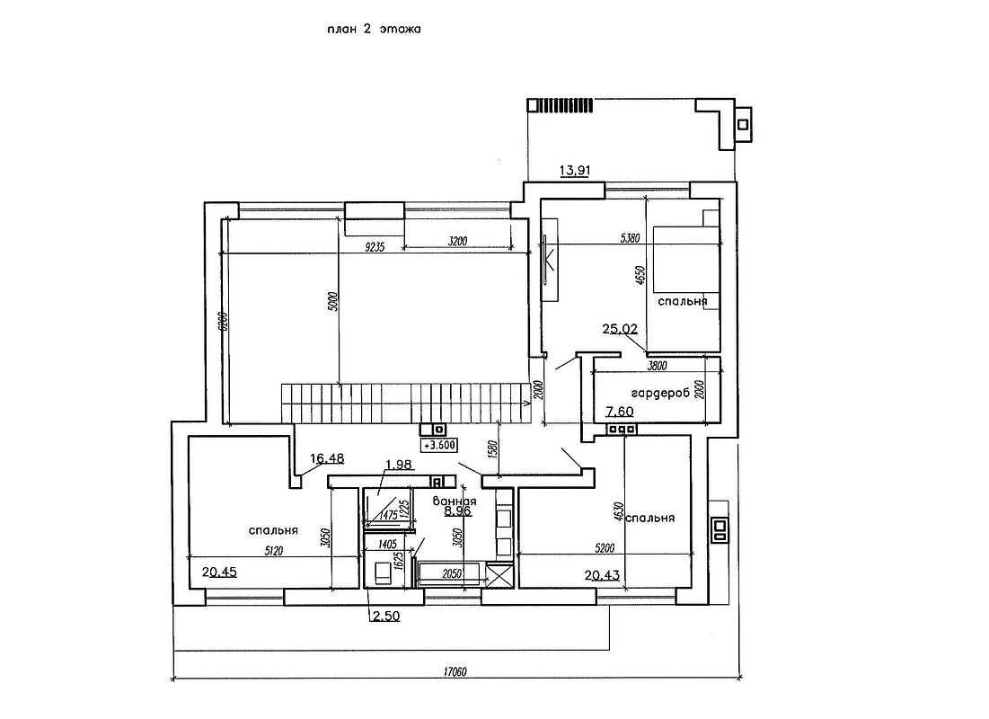 план 2 этажа