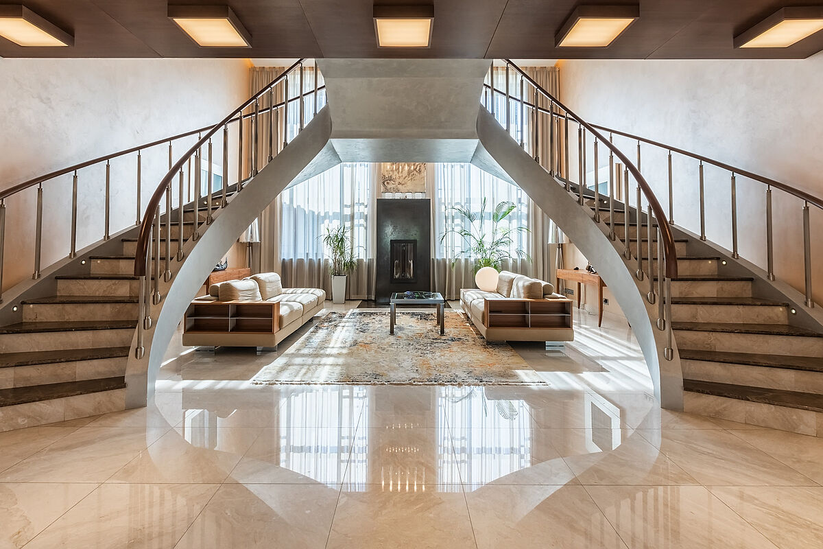 Загородный дом с бассейном в современном стиле