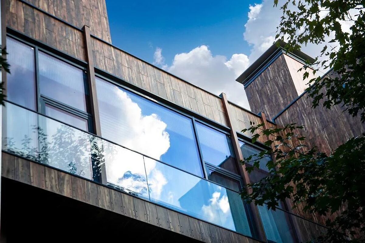 Панорамные окна таунхауса 