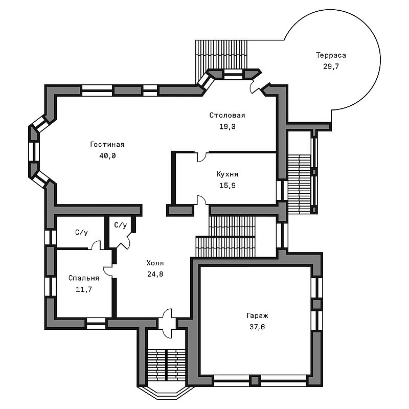 Коттедж в стиле модерн