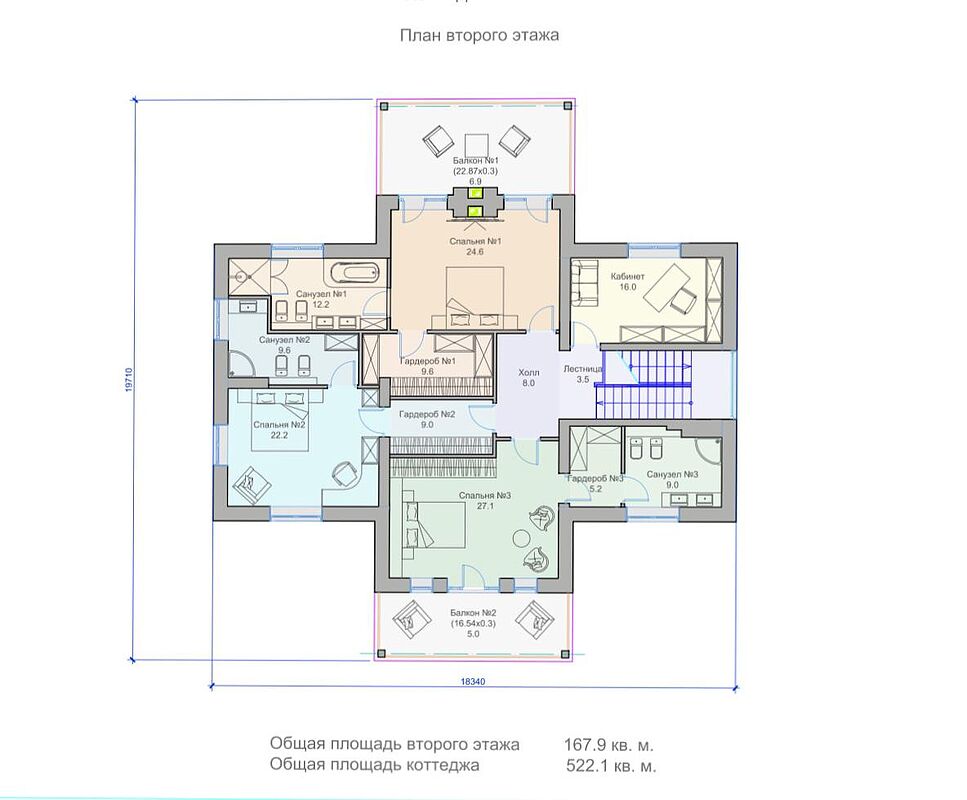 Дом под отделку с видом на лес
