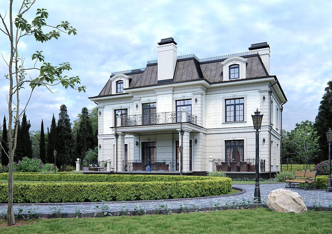 Дом под отделку с видом на лес