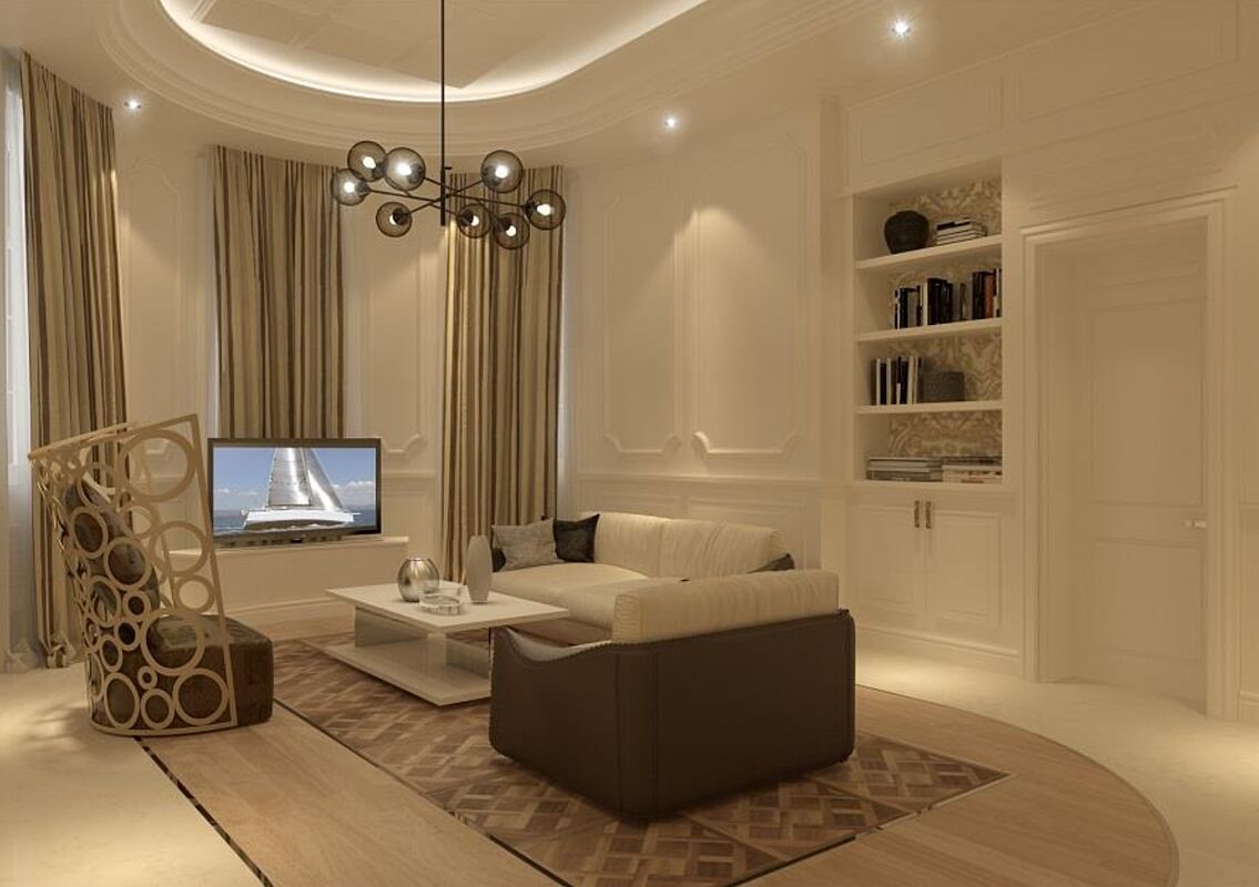 Трехэтажный дом на участке 50 соток