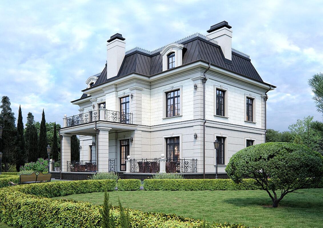 Дом под отделку с видом на лес