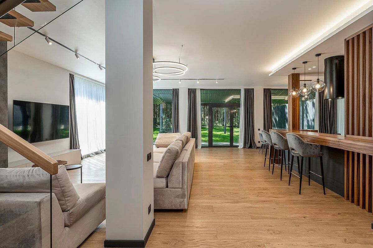 Фахверк в сосновом лесу