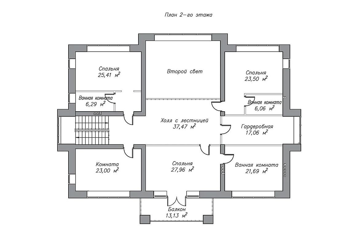 План 2 этажа