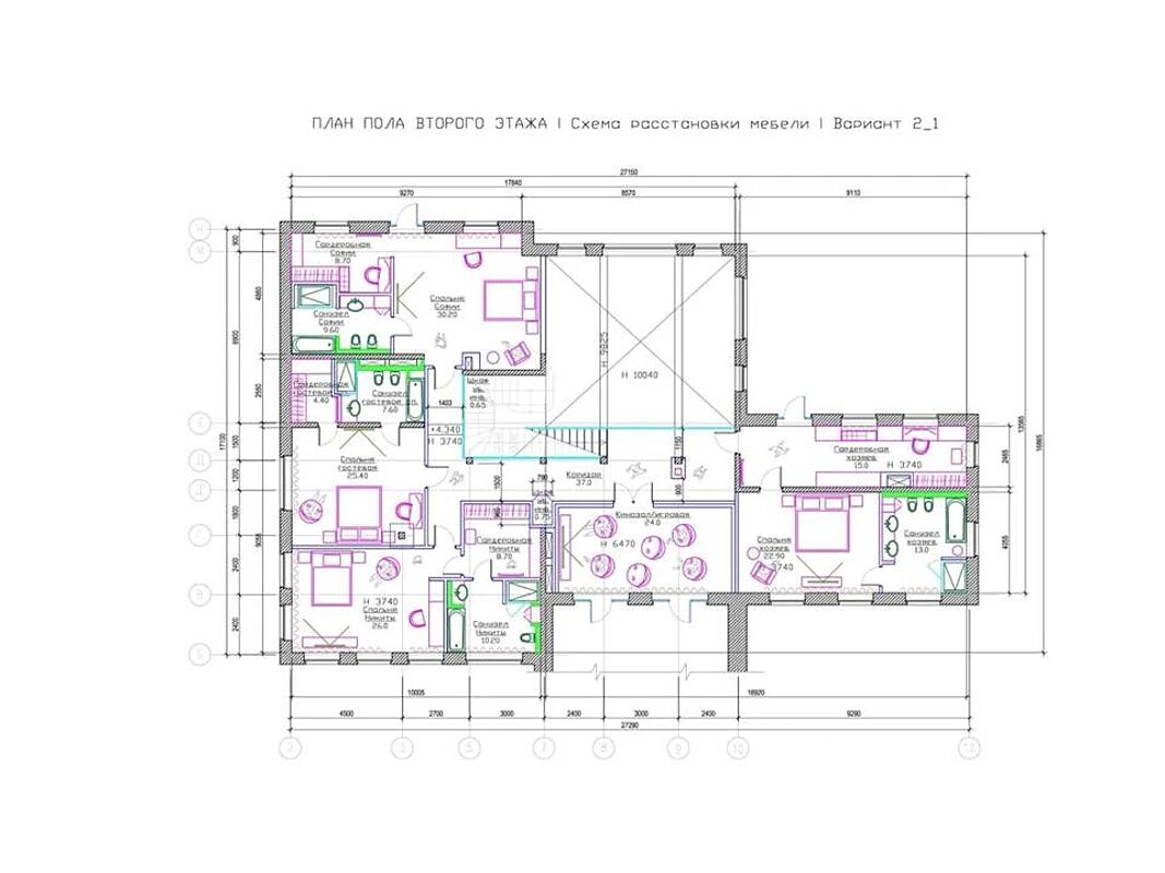 План 2 этажа