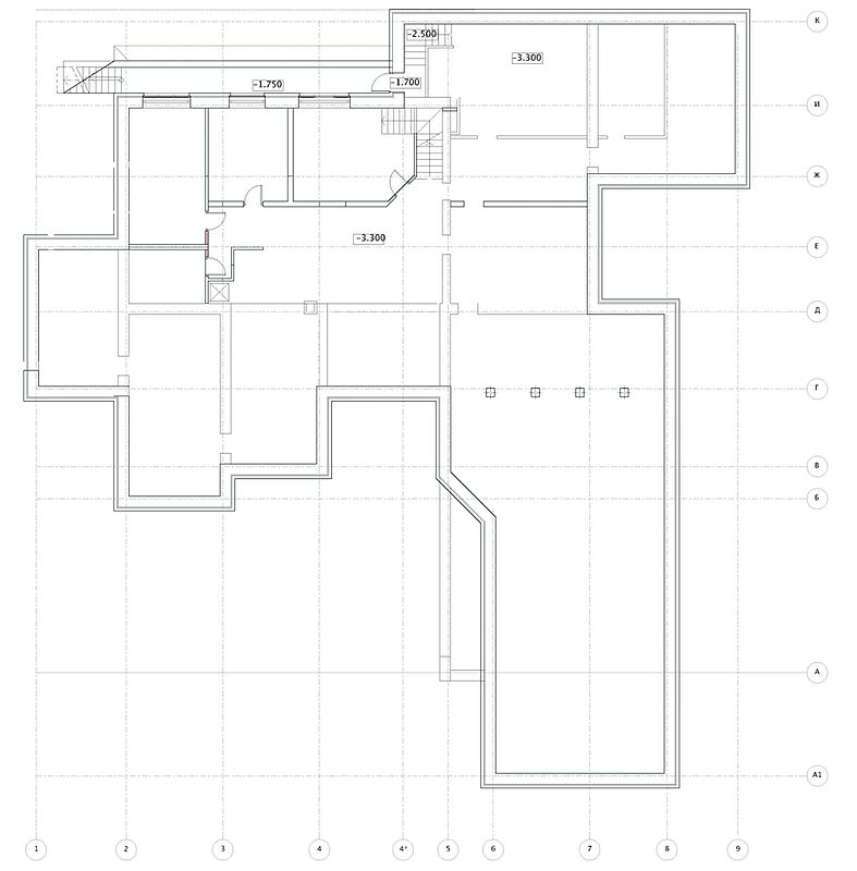 План цокольного этажа