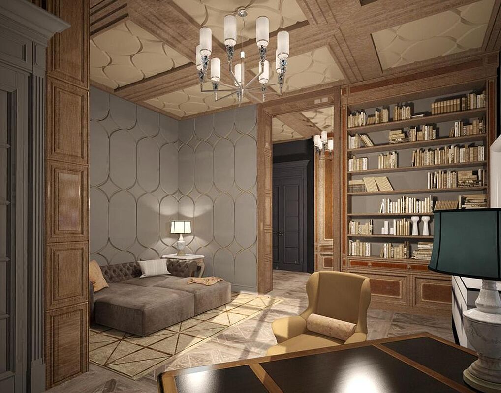 Резиденция с бассейном на берегу водного канала