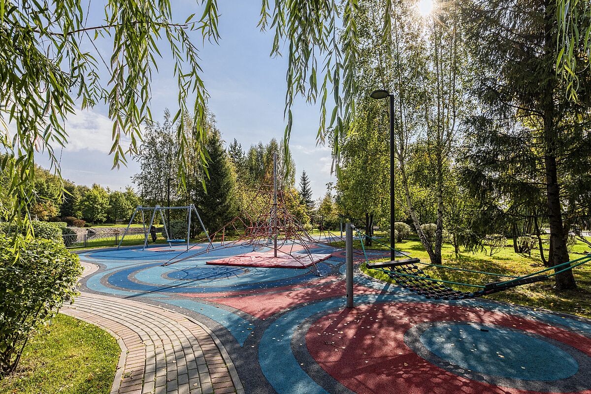 Спортивная площадка в парке 3 квартала 