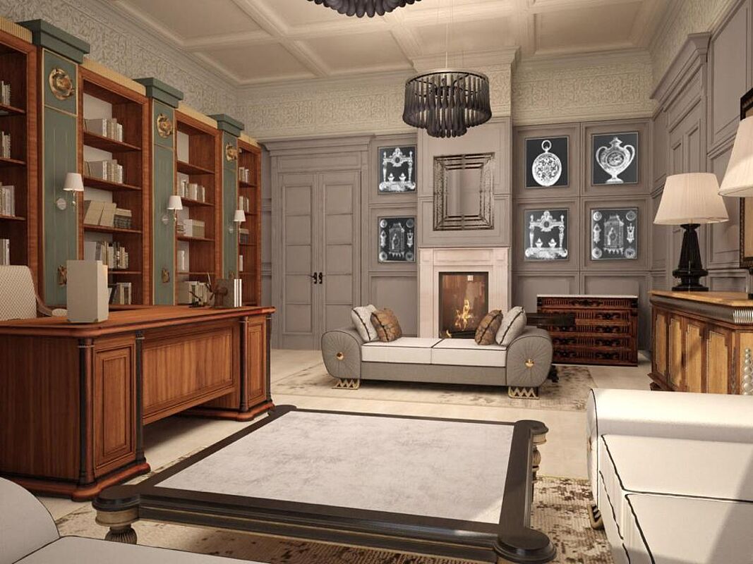 Резиденция с бассейном на берегу водного канала