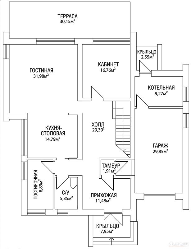 Дом под черновую отделку