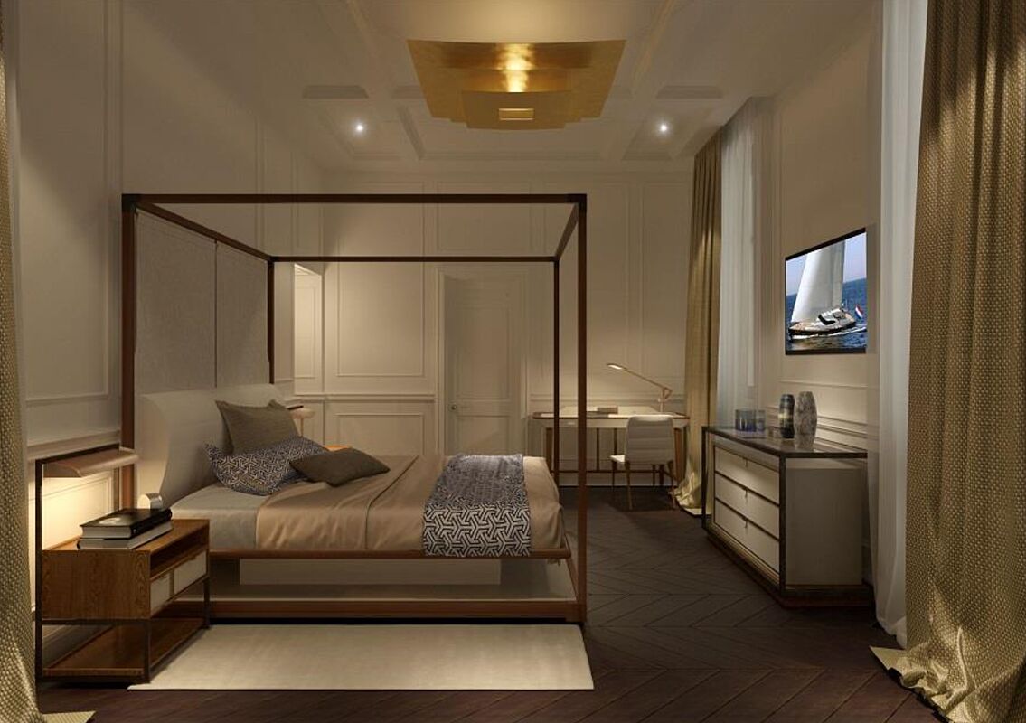 Трехэтажный дом на участке 50 соток