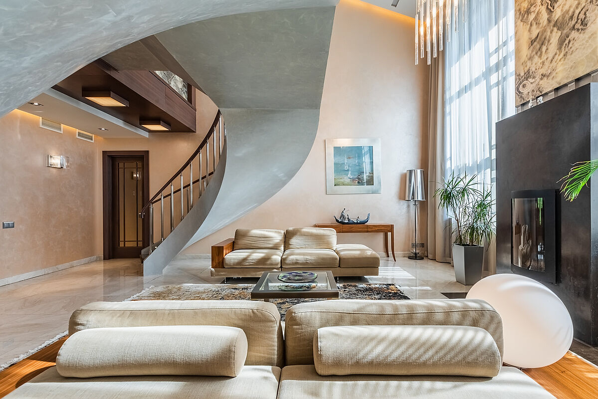 Загородный дом с бассейном в современном стиле