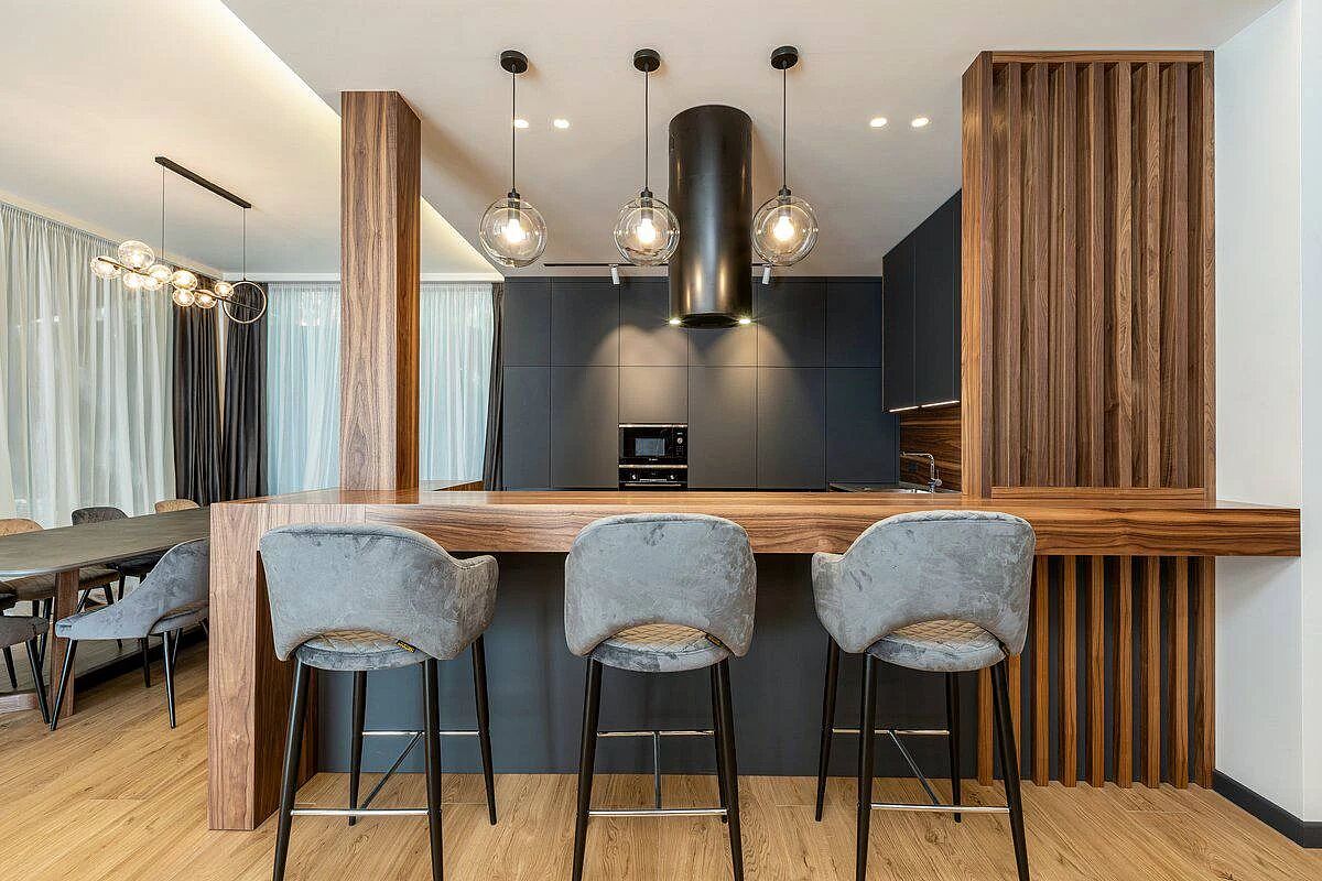 Фахверк в сосновом лесу