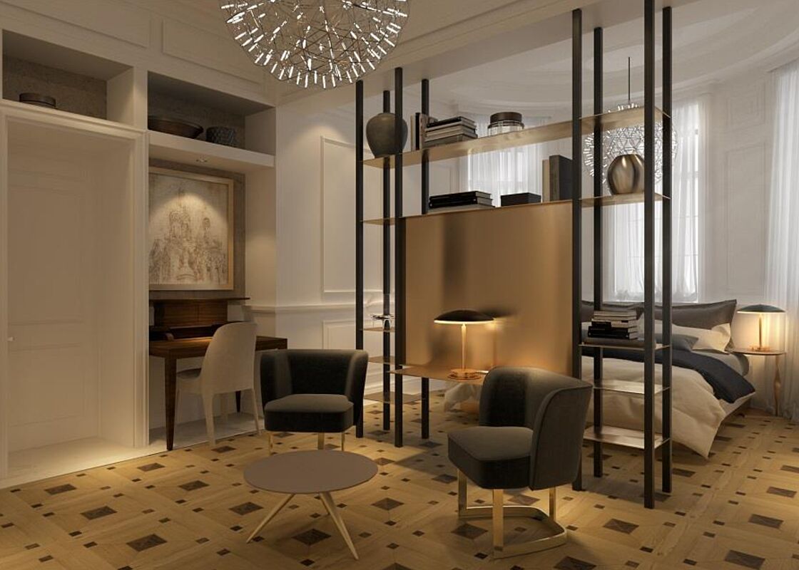 Трехэтажный дом на участке 50 соток