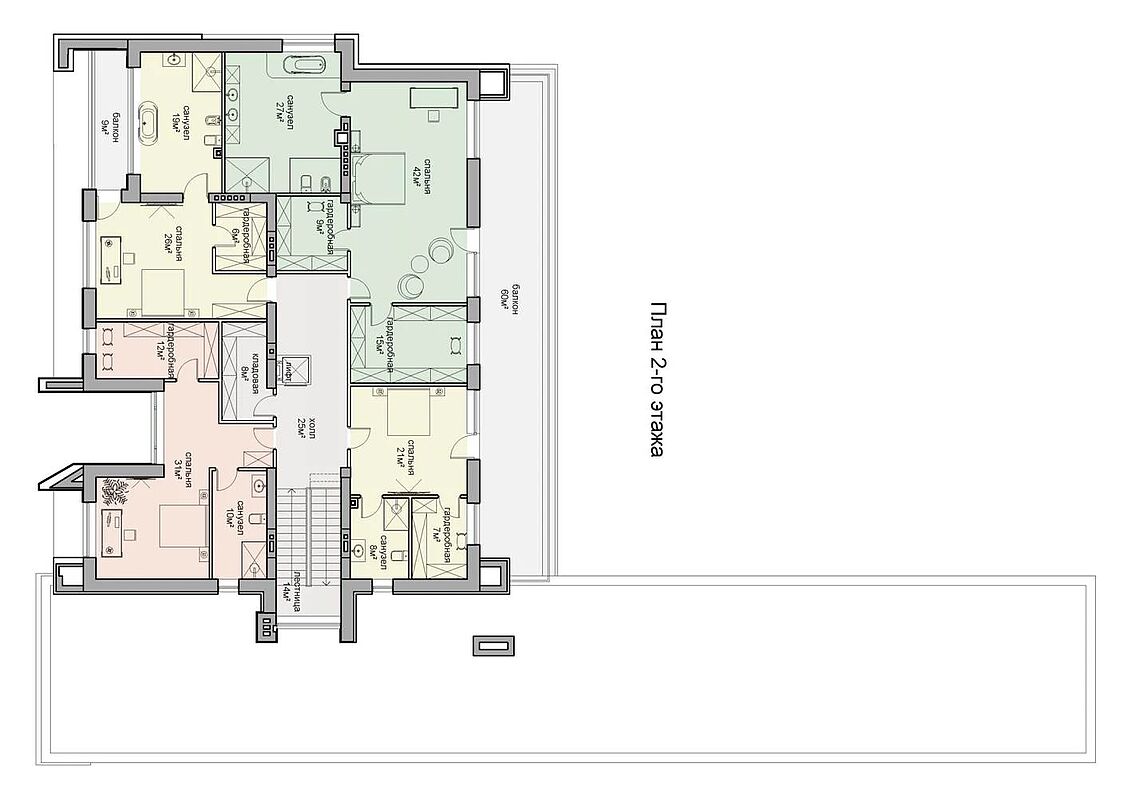План 2-го этажа