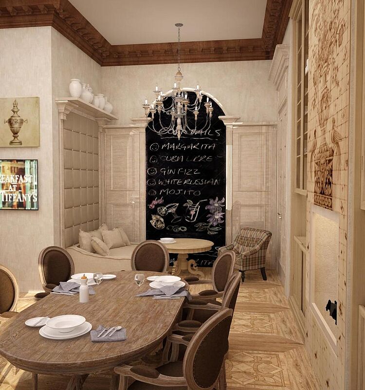 Резиденция с бассейном на берегу водного канала