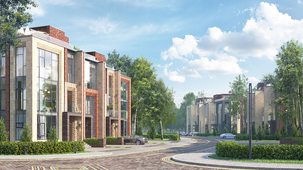 Таунхаусы в центе посёлка