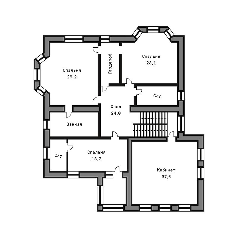 Коттедж в стиле модерн