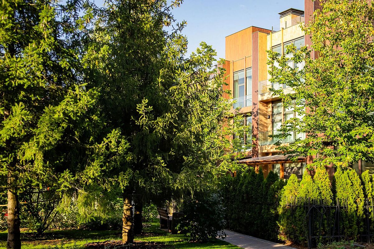 Прогулочная дорожка в центральном парке