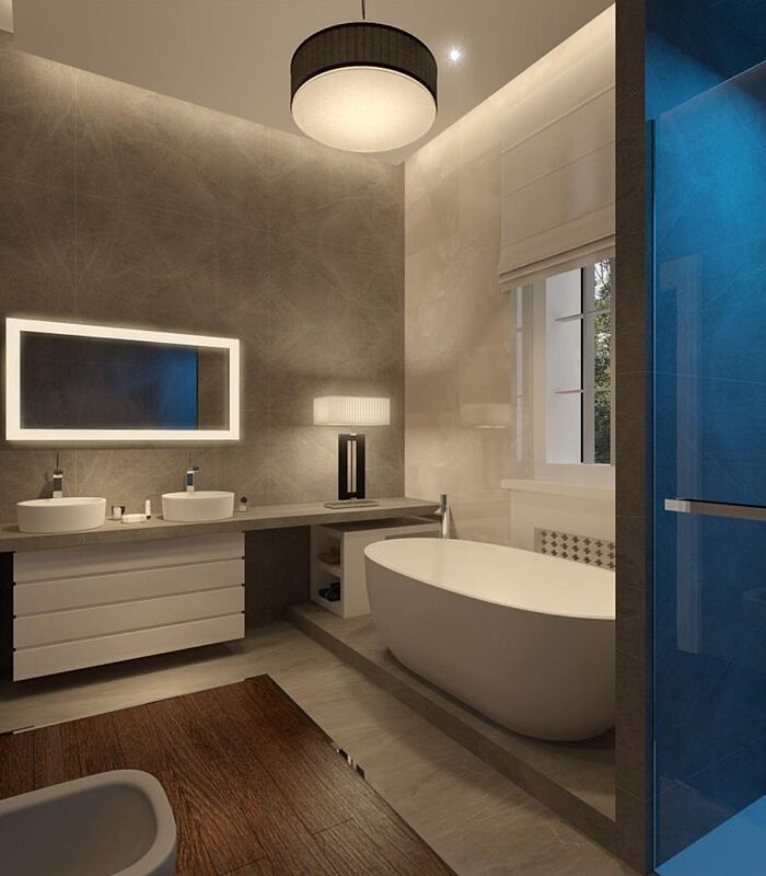 Трехэтажный дом на участке 50 соток