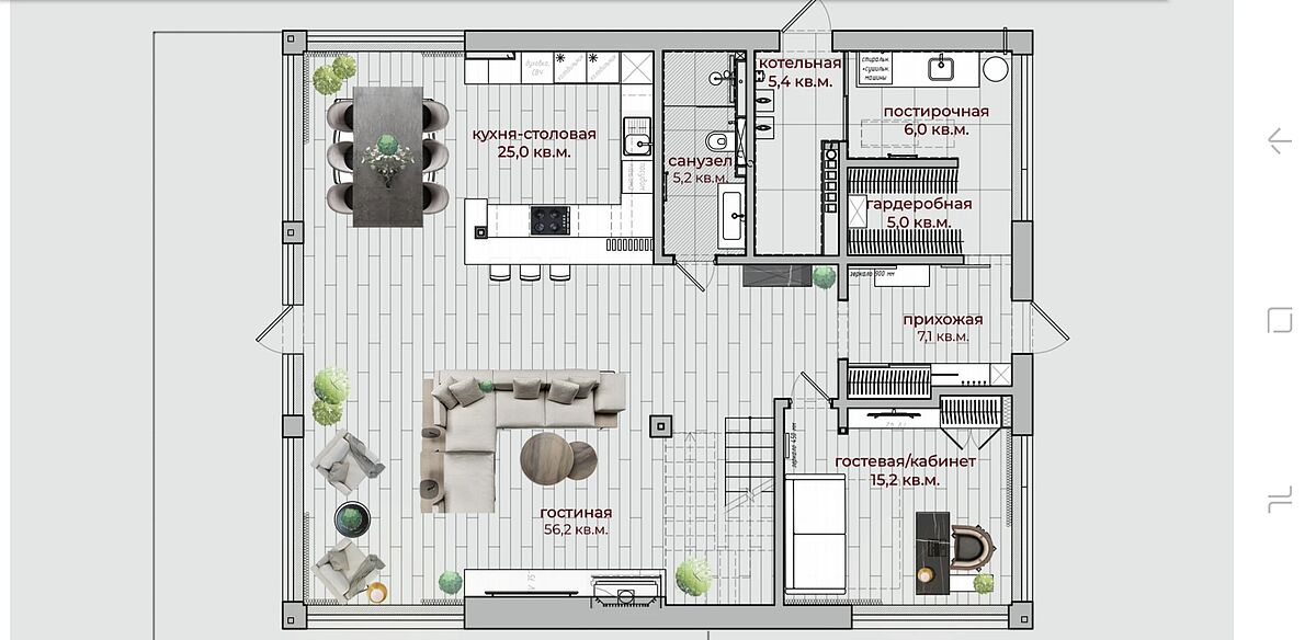 Фахверк в сосновом лесу