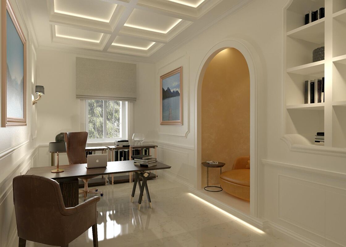 Трехэтажный дом на участке 50 соток