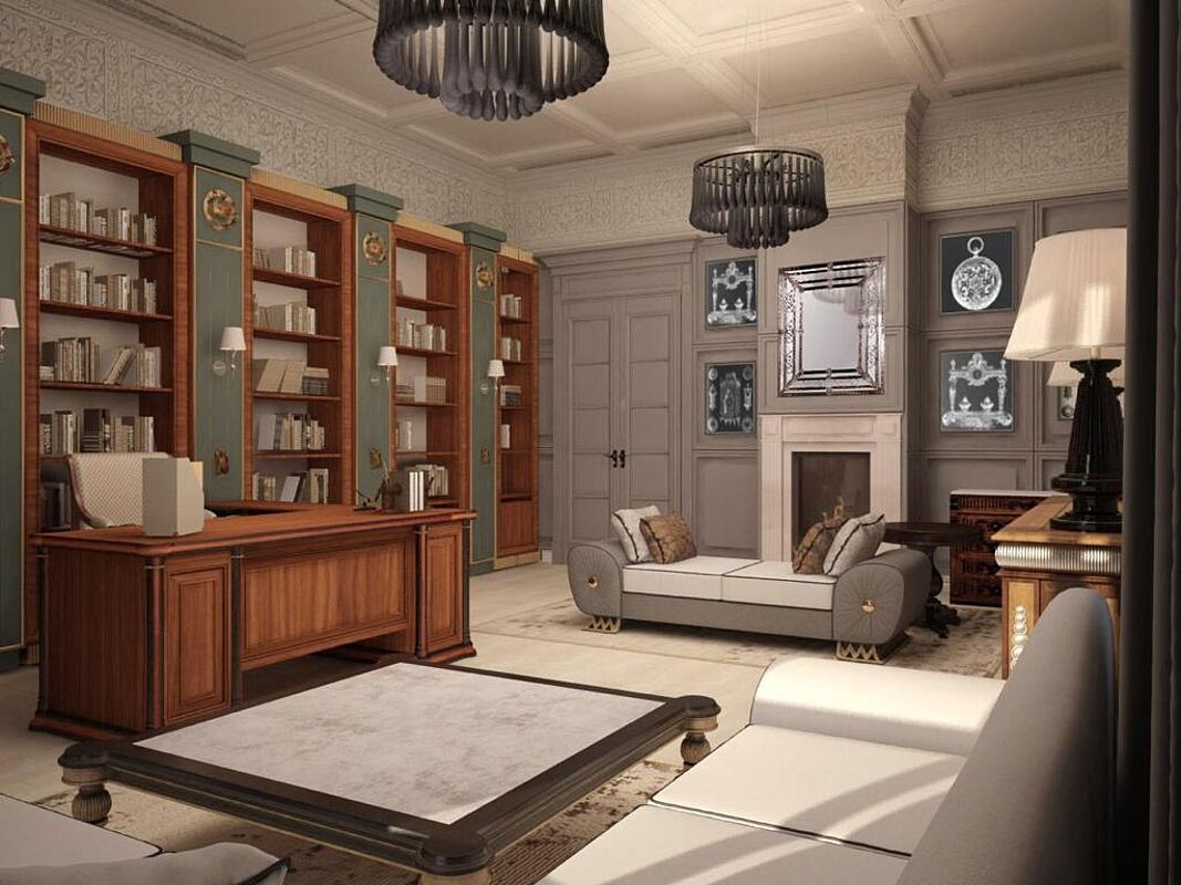 Резиденция с бассейном на берегу водного канала