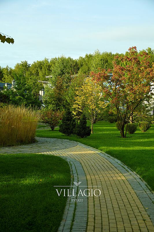 Прогулочная аллея в живописном парке