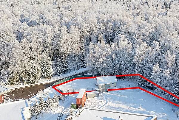 Участок рядом с лесом