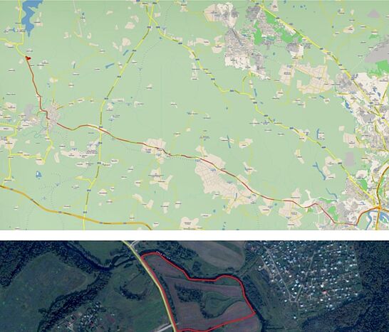 Участок рядом с рекой Истра