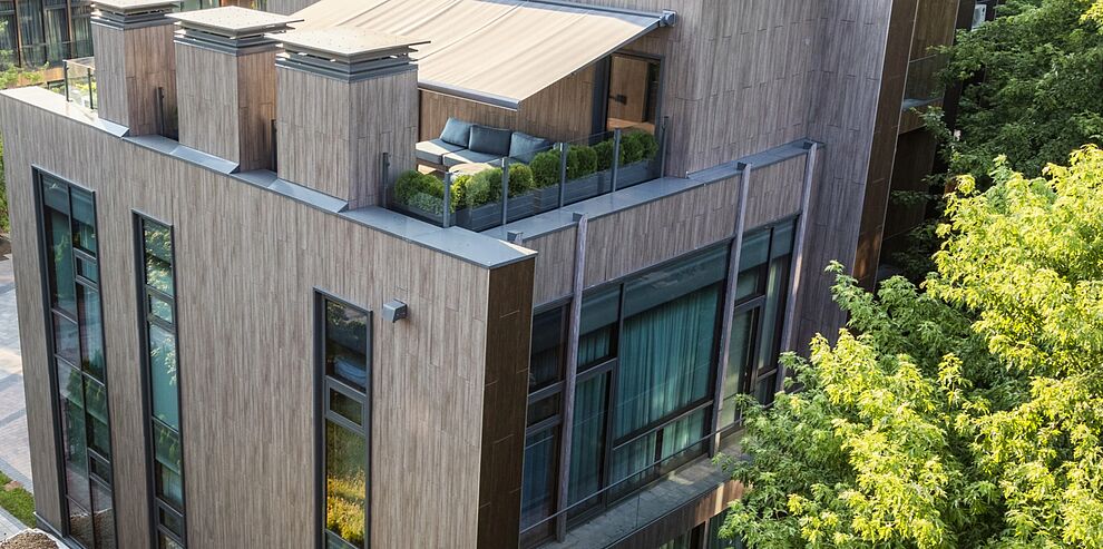 Таунхаусы Futuro Park с террасой на крыше